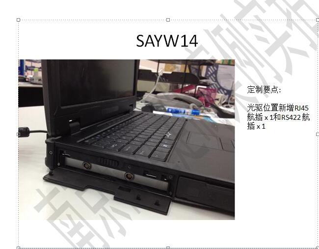 SAYW14光驅位置改RJ45網口和RS422航空插頭